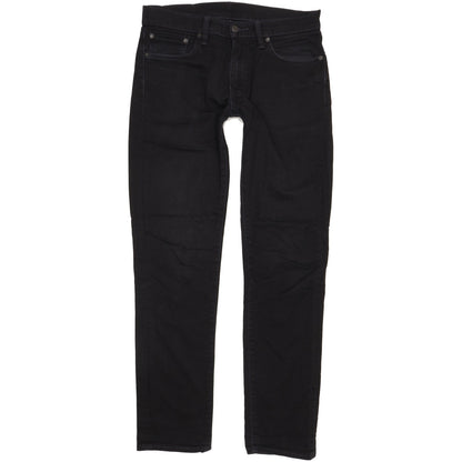 Levi's 511 Men Black Straight Slim Stretch Jeans W32 L33