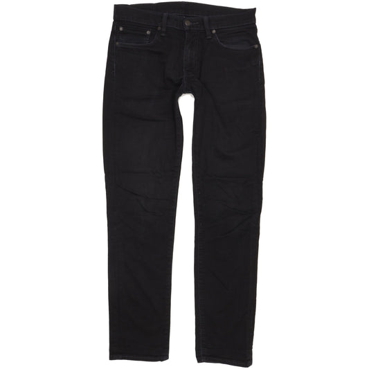 Levi's 511 Men Black Straight Slim Stretch Jeans W32 L33