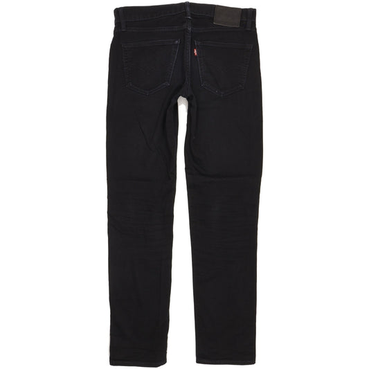 Levi's 511 Men Black Straight Slim Stretch Jeans W32 L33