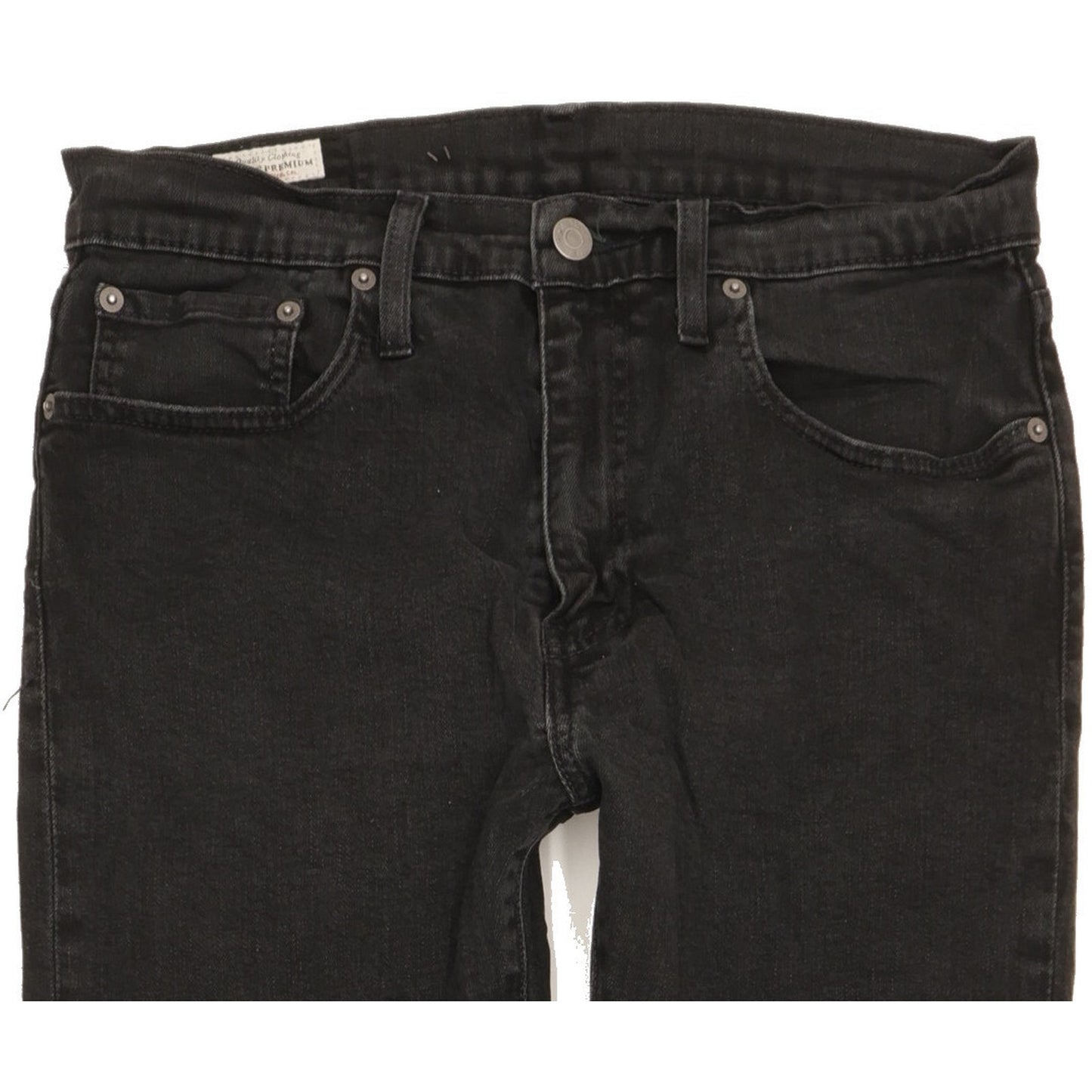 Levi's 512 Men Black Tapered Slim Stretch Jeans W32 L30