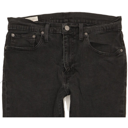 Levi's 512 Men Black Tapered Slim Stretch Jeans W32 L30
