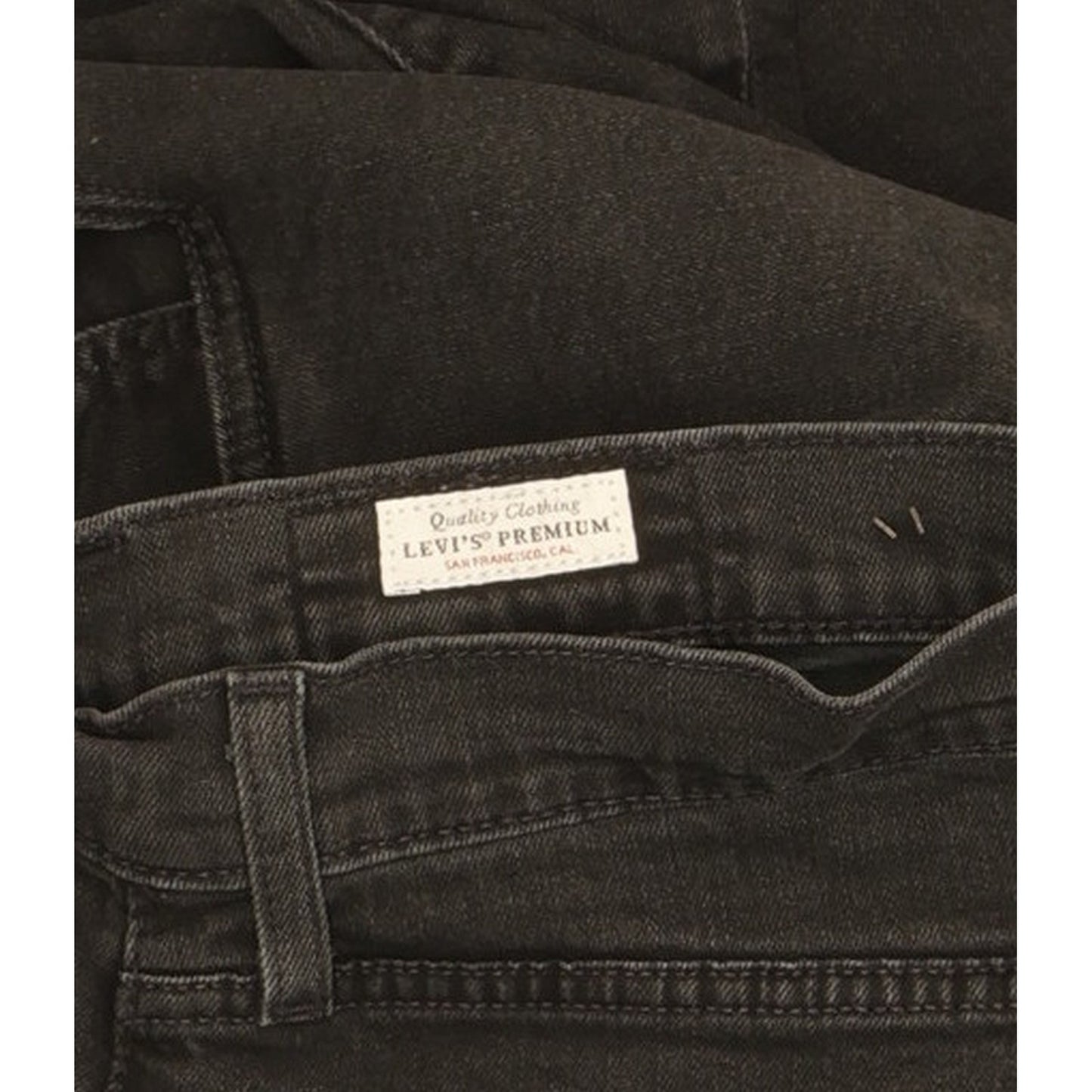 Levi's 512 Men Black Tapered Slim Stretch Jeans W32 L30