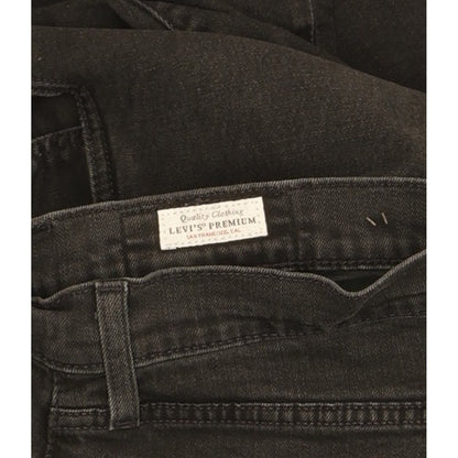 Levi's 512 Men Black Tapered Slim Stretch Jeans W32 L30