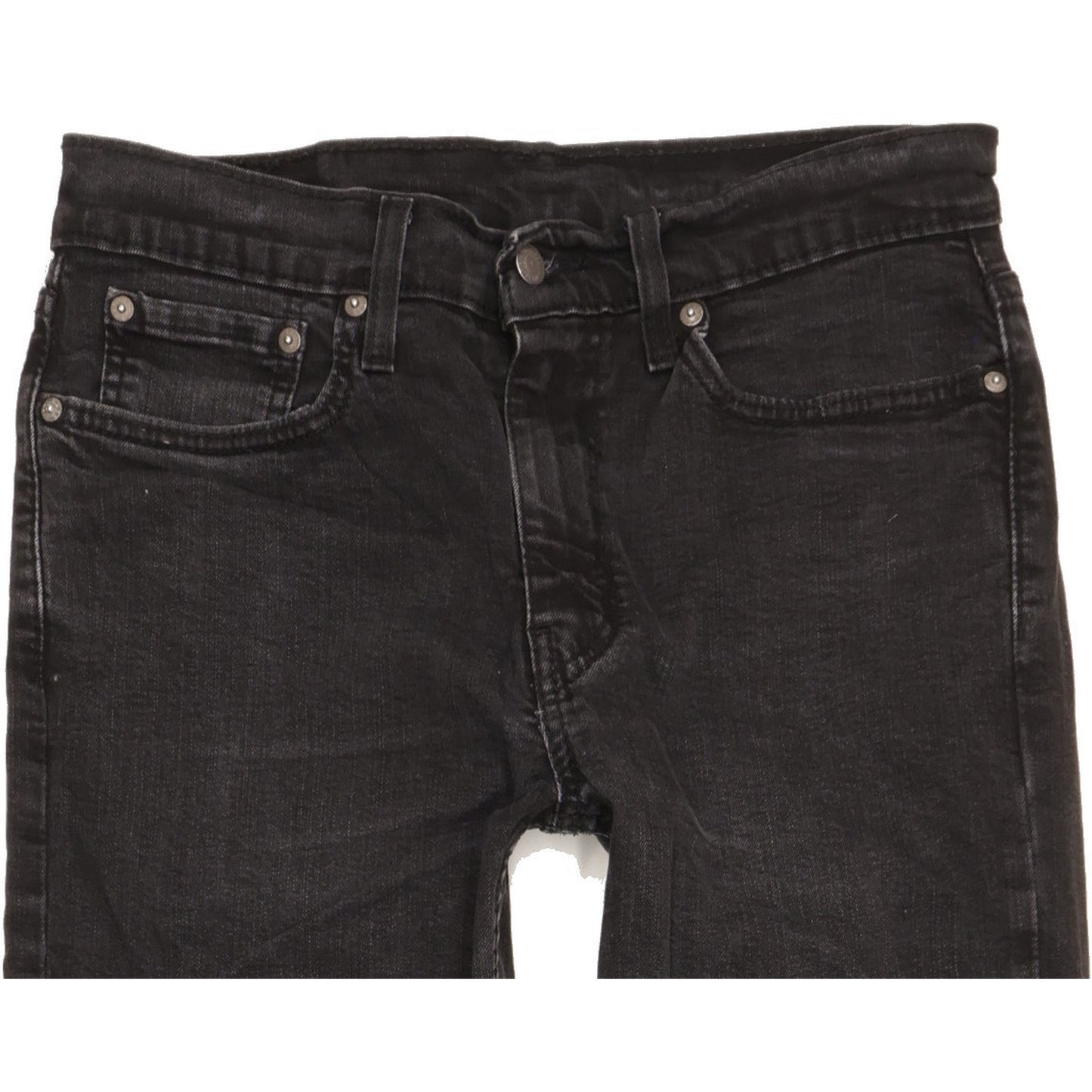 Levi's 514 Men Black Straight Slim Stretch Jeans W32 L30