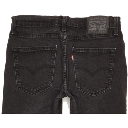 Levi's 514 Men Black Straight Slim Stretch Jeans W32 L30