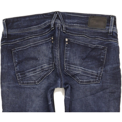 G-Star Lynn Women Blue Skinny Slim Stretch Jeans W29 L32