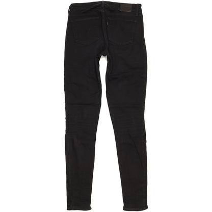 Levi's 711 Women Black Skinny Slim Stretch Jeans W27 L34