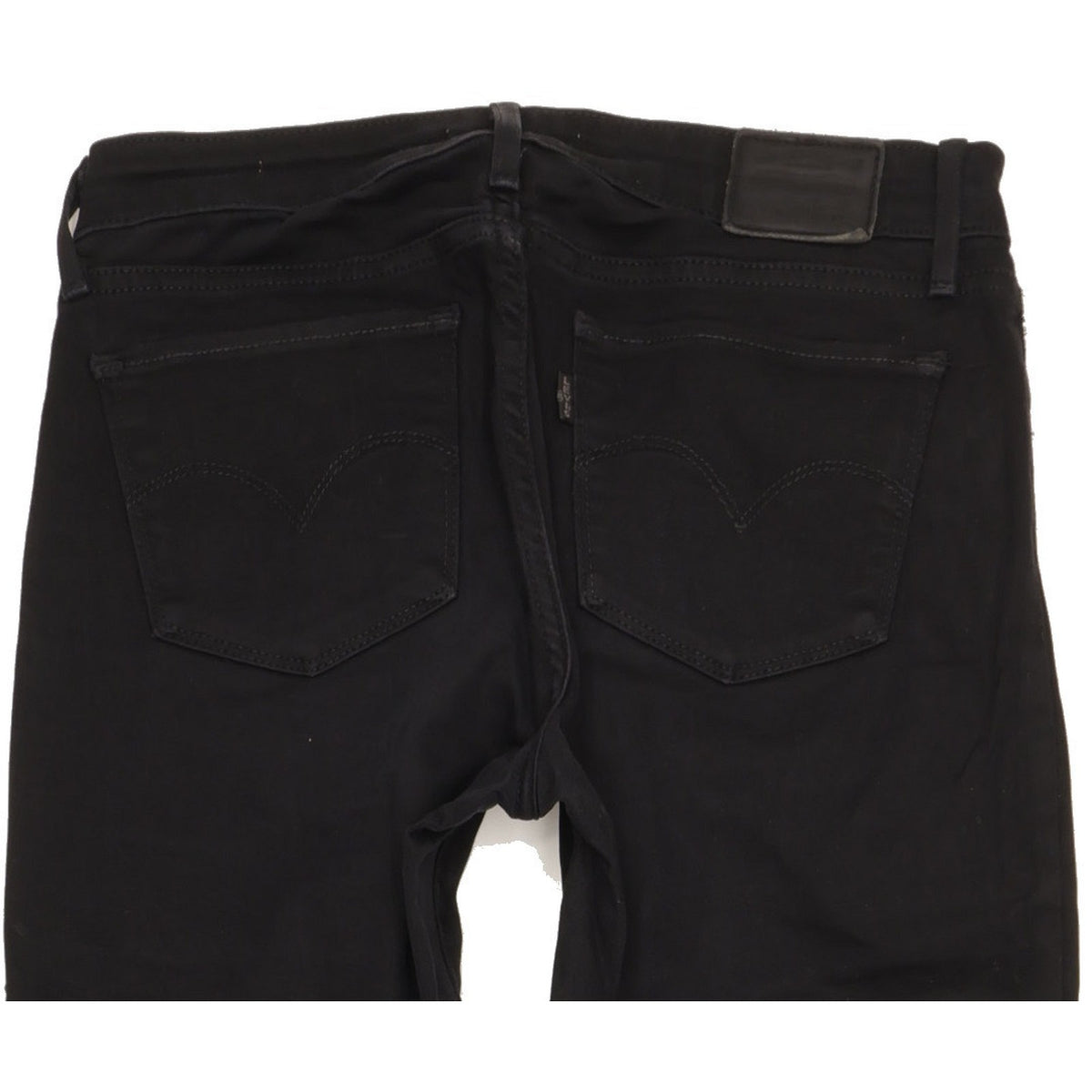 Levi's 711 Women Black Skinny Slim Stretch Jeans W27 L34