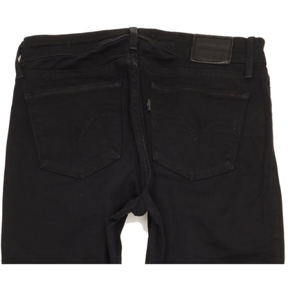 Levi's 711 Women Black Skinny Slim Stretch Jeans W27 L34
