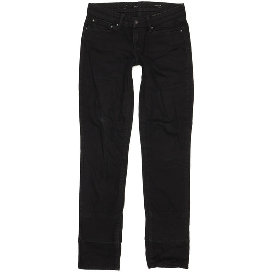 Levi's Women Black Straight Slim Stretch Jeans W28 L33