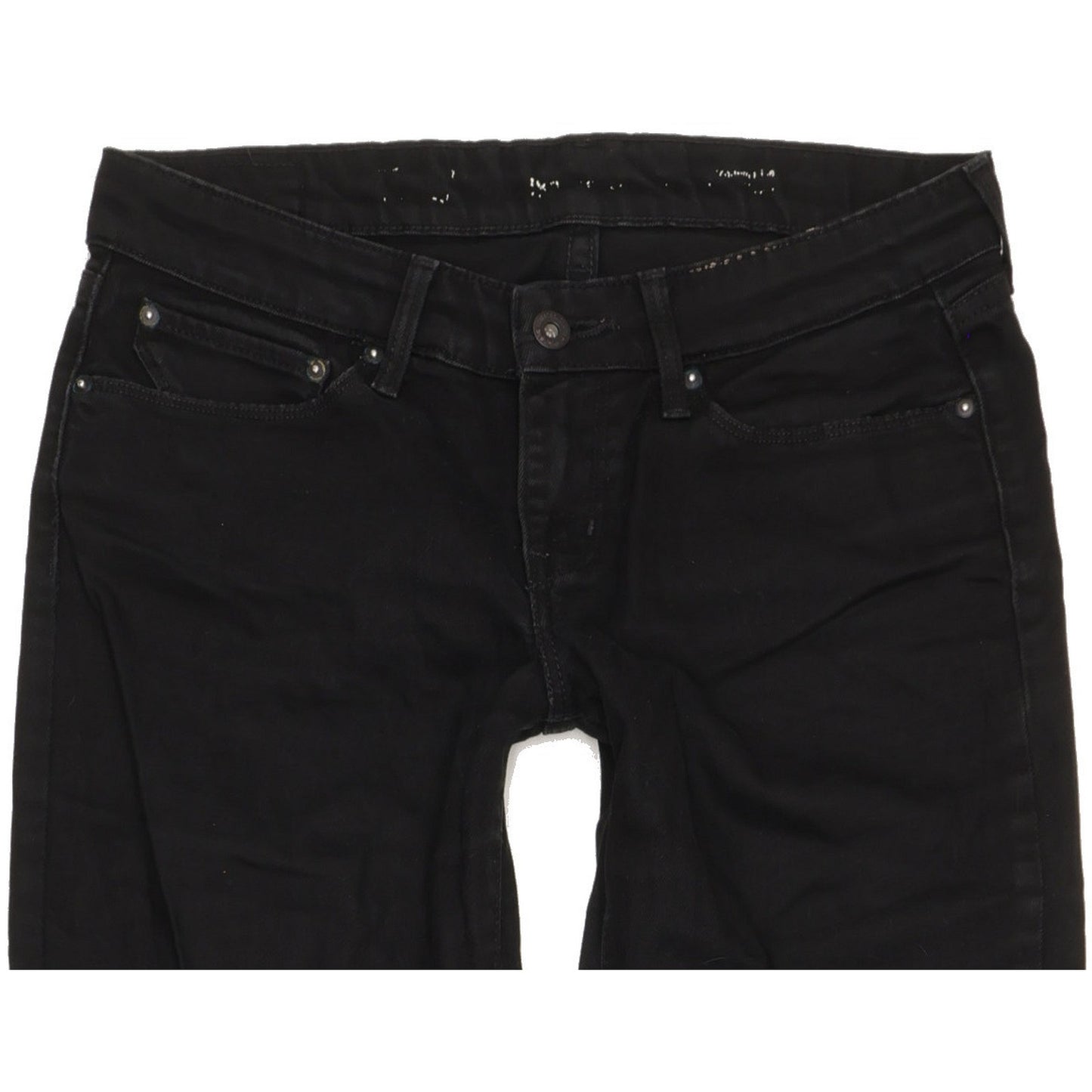 Levi's Women Black Straight Slim Stretch Jeans W28 L33