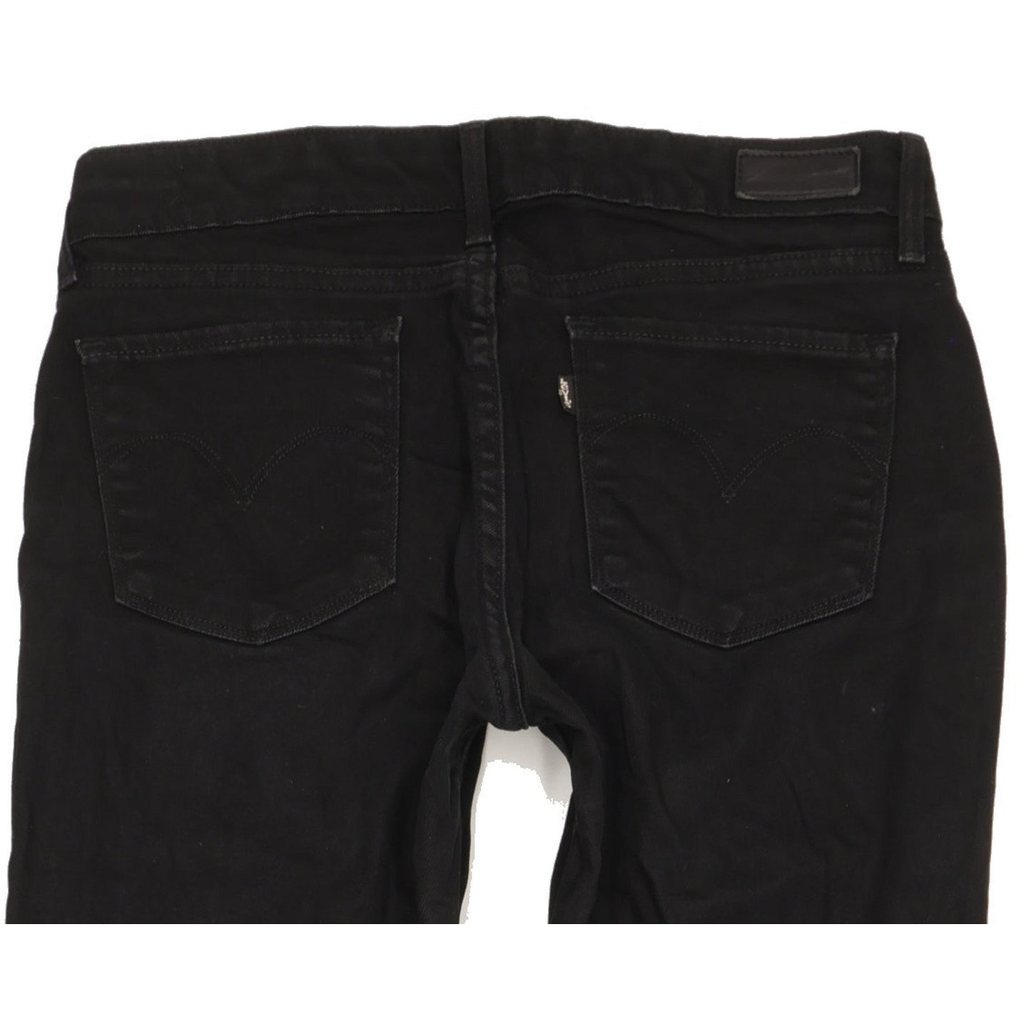 Levi's Women Black Straight Slim Stretch Jeans W28 L33