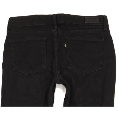 Levi's Women Black Straight Slim Stretch Jeans W28 L33