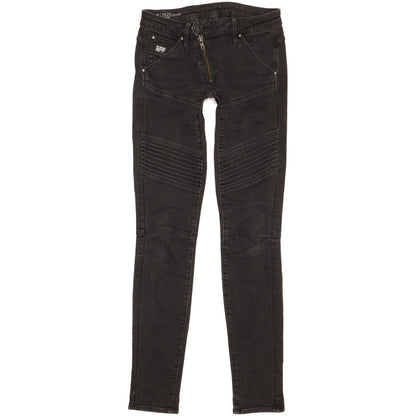 G-Star 5620 Women Black Skinny Slim Stretch Jeans W25 L31