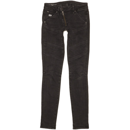 G-Star 5620 Women Black Skinny Slim Stretch Jeans W25 L31