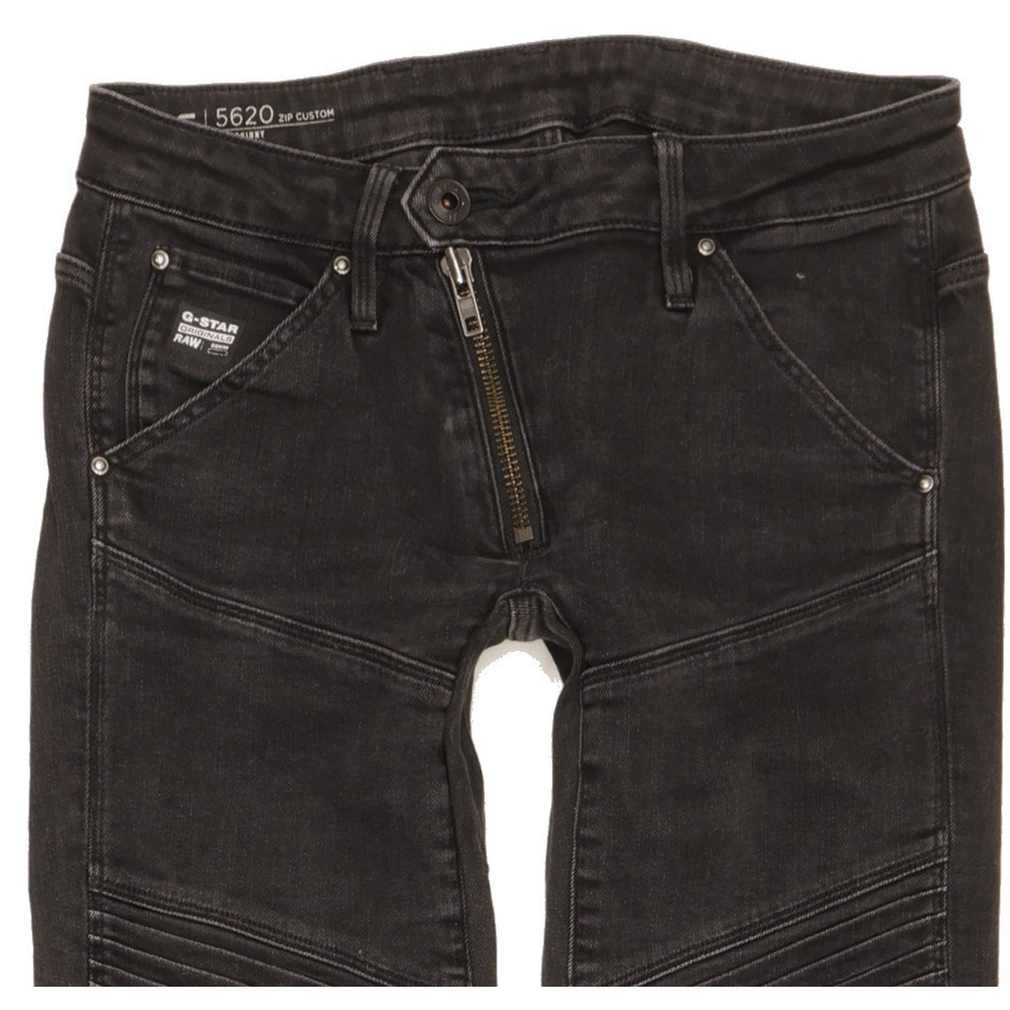 G-Star 5620 Women Black Skinny Slim Stretch Jeans W25 L31