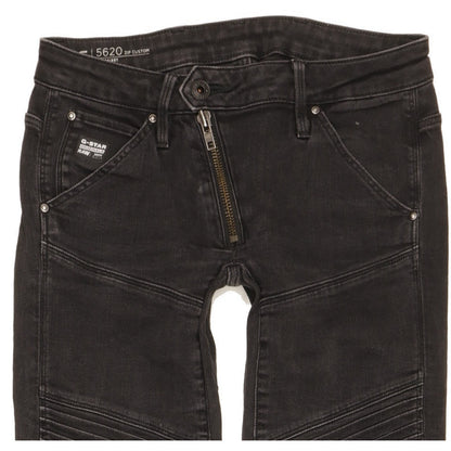 G-Star 5620 Women Black Skinny Slim Stretch Jeans W25 L31