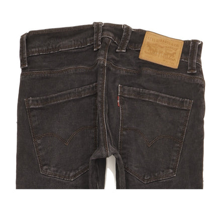 Levi's 504 Men Black Straight Regular Stretch Jeans W32 L32