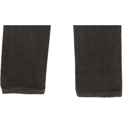 Levi's 504 Men Black Straight Regular Stretch Jeans W32 L32