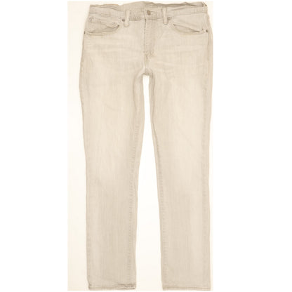 Levi's 511 Men Grey Straight Slim Stretch Jeans W34 L31