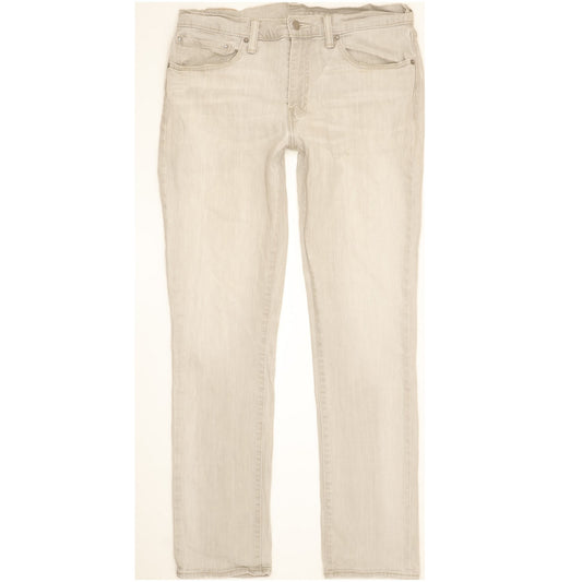 Levi's 511 Men Grey Straight Slim Stretch Jeans W34 L31