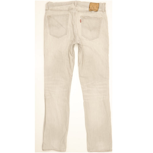 Levi's 511 Men Grey Straight Slim Stretch Jeans W34 L31