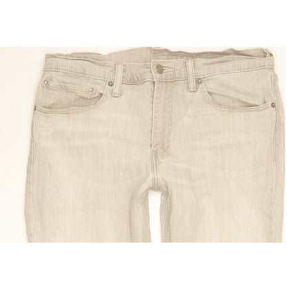 Levi's 511 Men Grey Straight Slim Stretch Jeans W34 L31