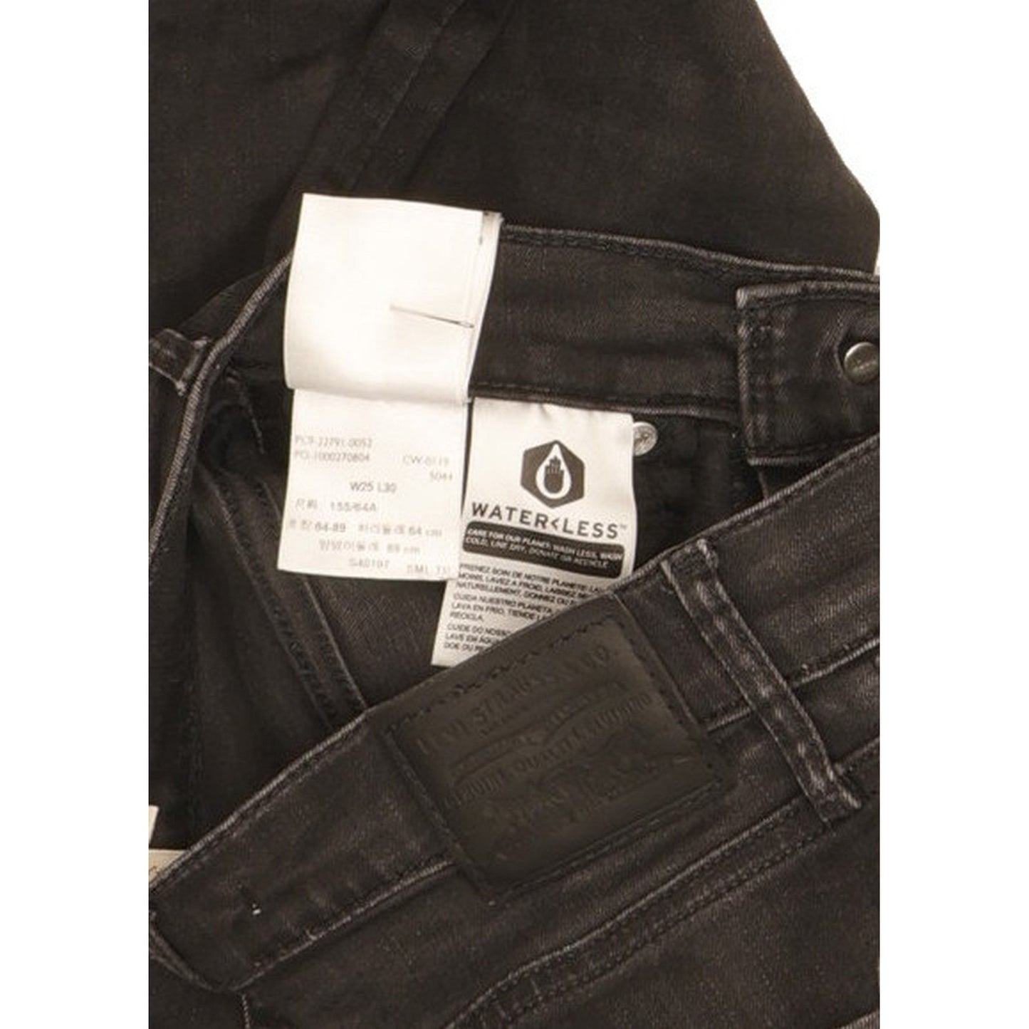 Levi's Mile Women Black Skinny Slim Stretch Jeans W25 L29