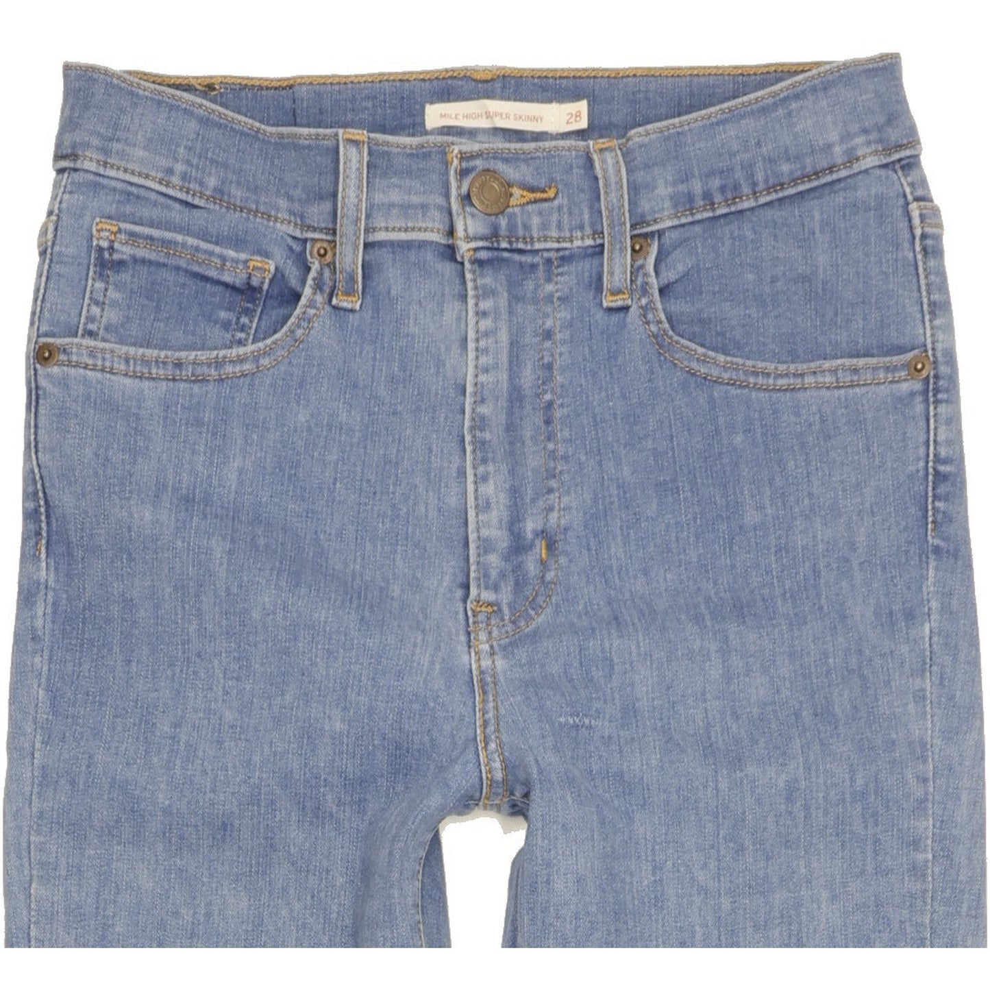 Levi's Mile Blue Skinny Slim Stretch Jeans High Waisted W28 L32