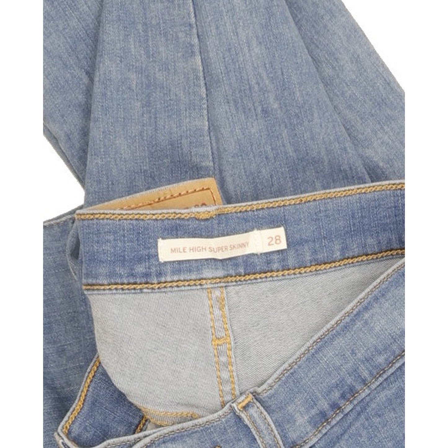 Levi's Mile Blue Skinny Slim Stretch Jeans High Waisted W28 L32