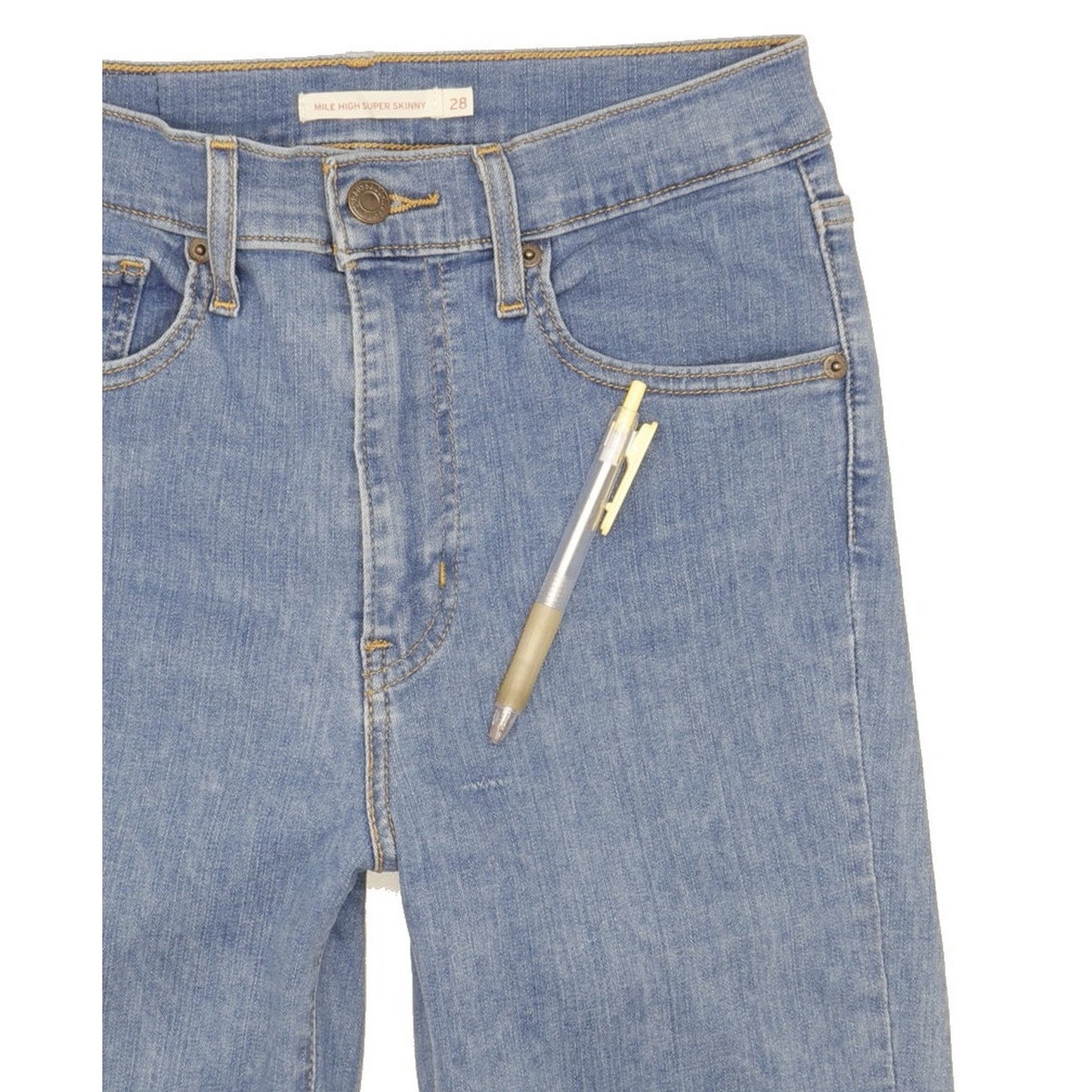 Levi's Mile Blue Skinny Slim Stretch Jeans High Waisted W28 L32