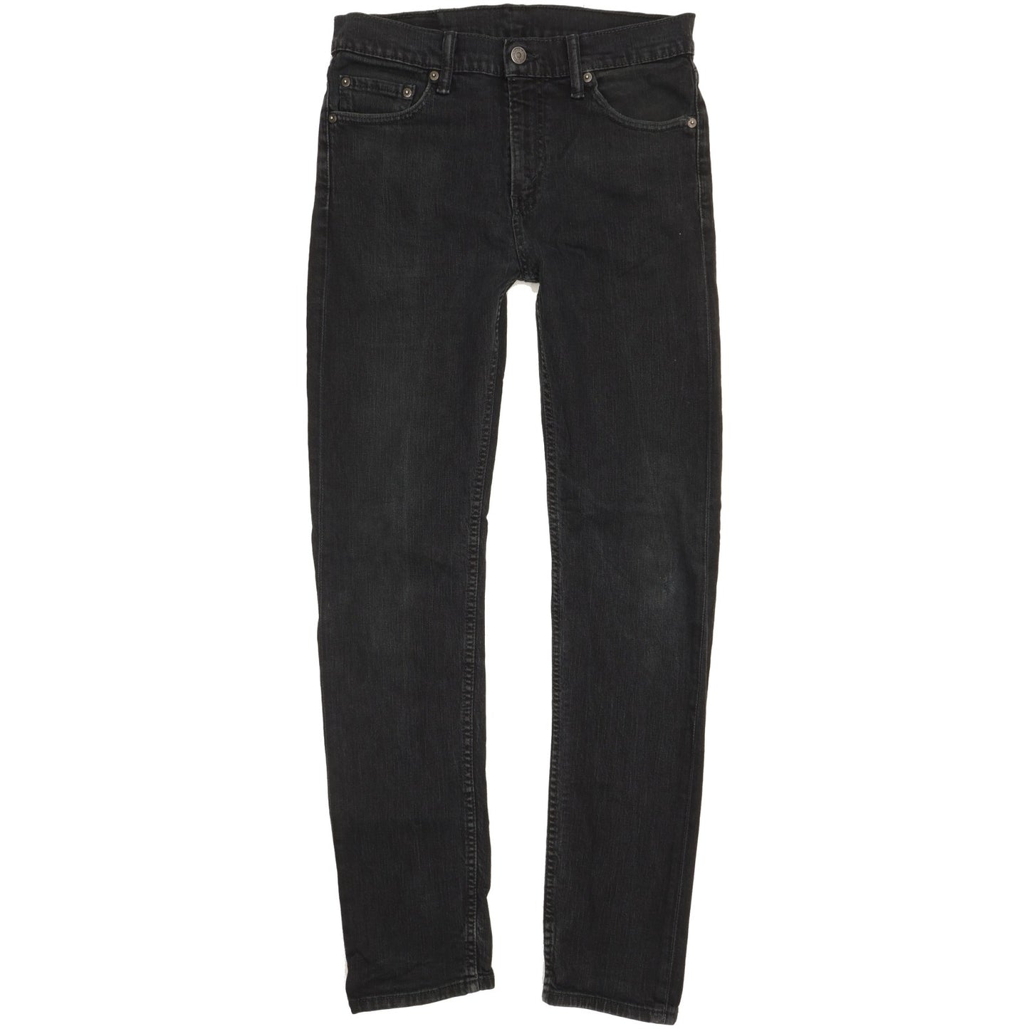 Levi's Men Black Straight Slim Stretch Jeans W29 L32