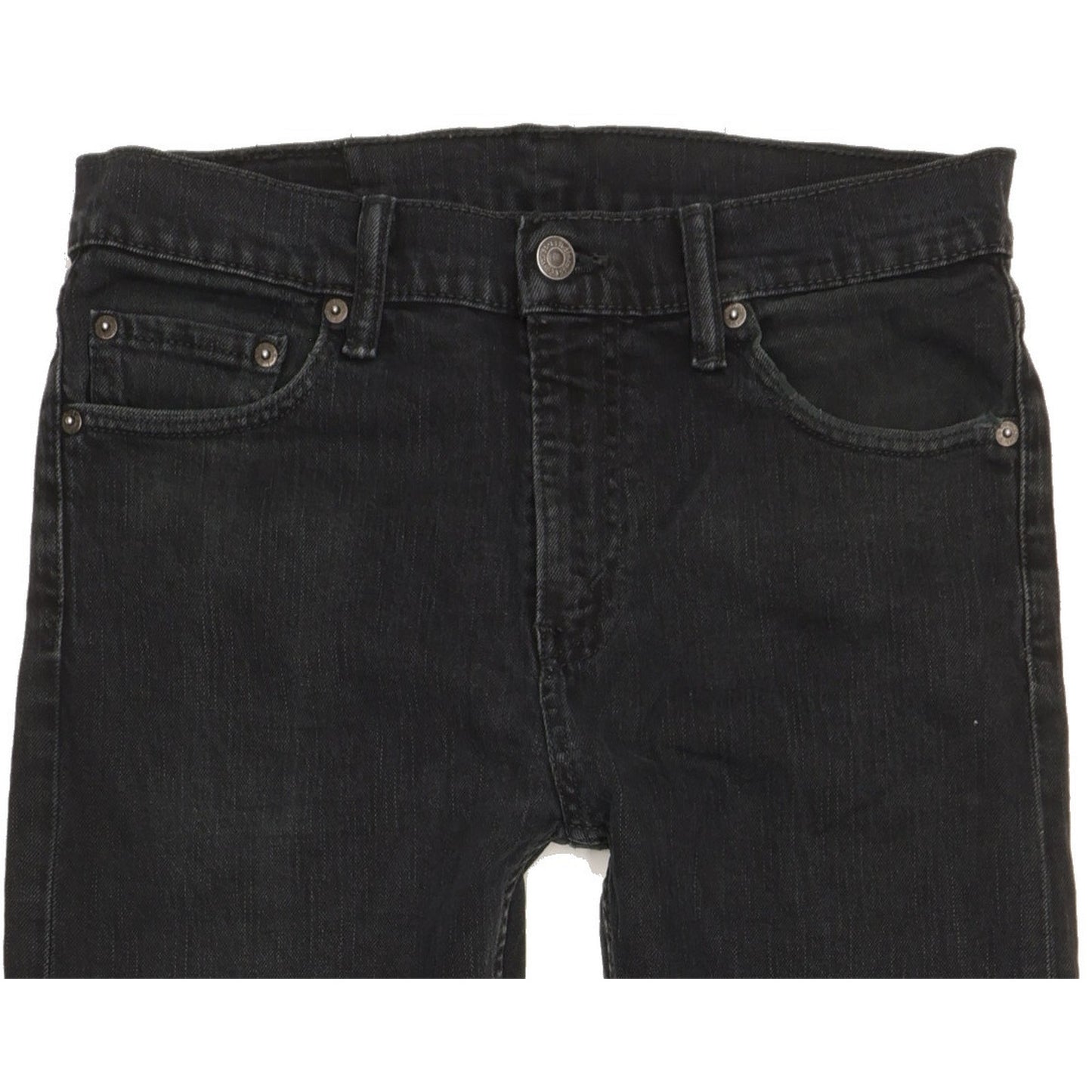 Levi's Men Black Straight Slim Stretch Jeans W29 L32