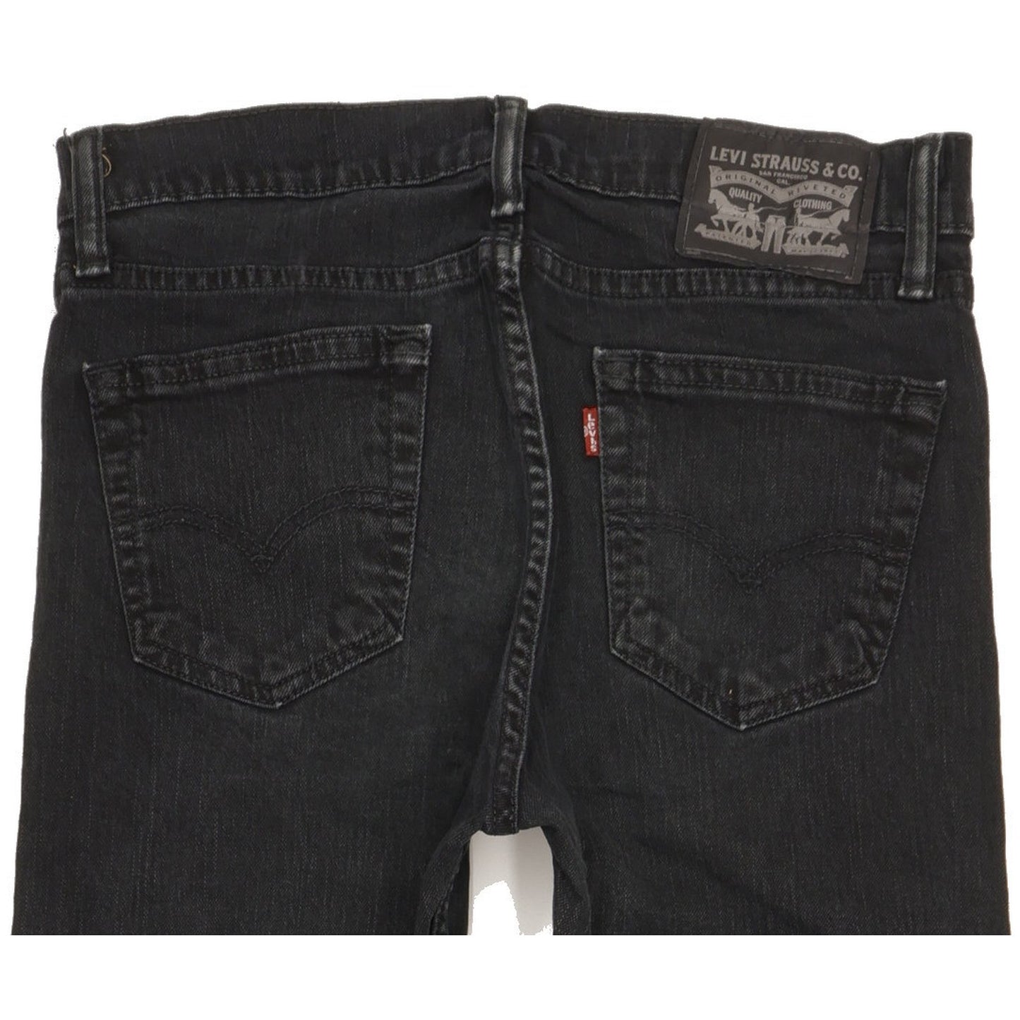 Levi's Men Black Straight Slim Stretch Jeans W29 L32