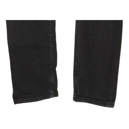 Levi's Men Black Straight Slim Stretch Jeans W29 L32