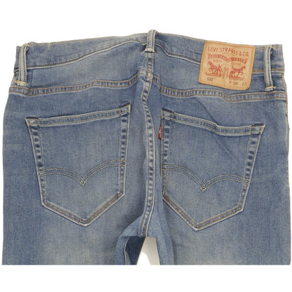 Levi's 520 Men Blue Skinny Slim Stretch Jeans W34 L29