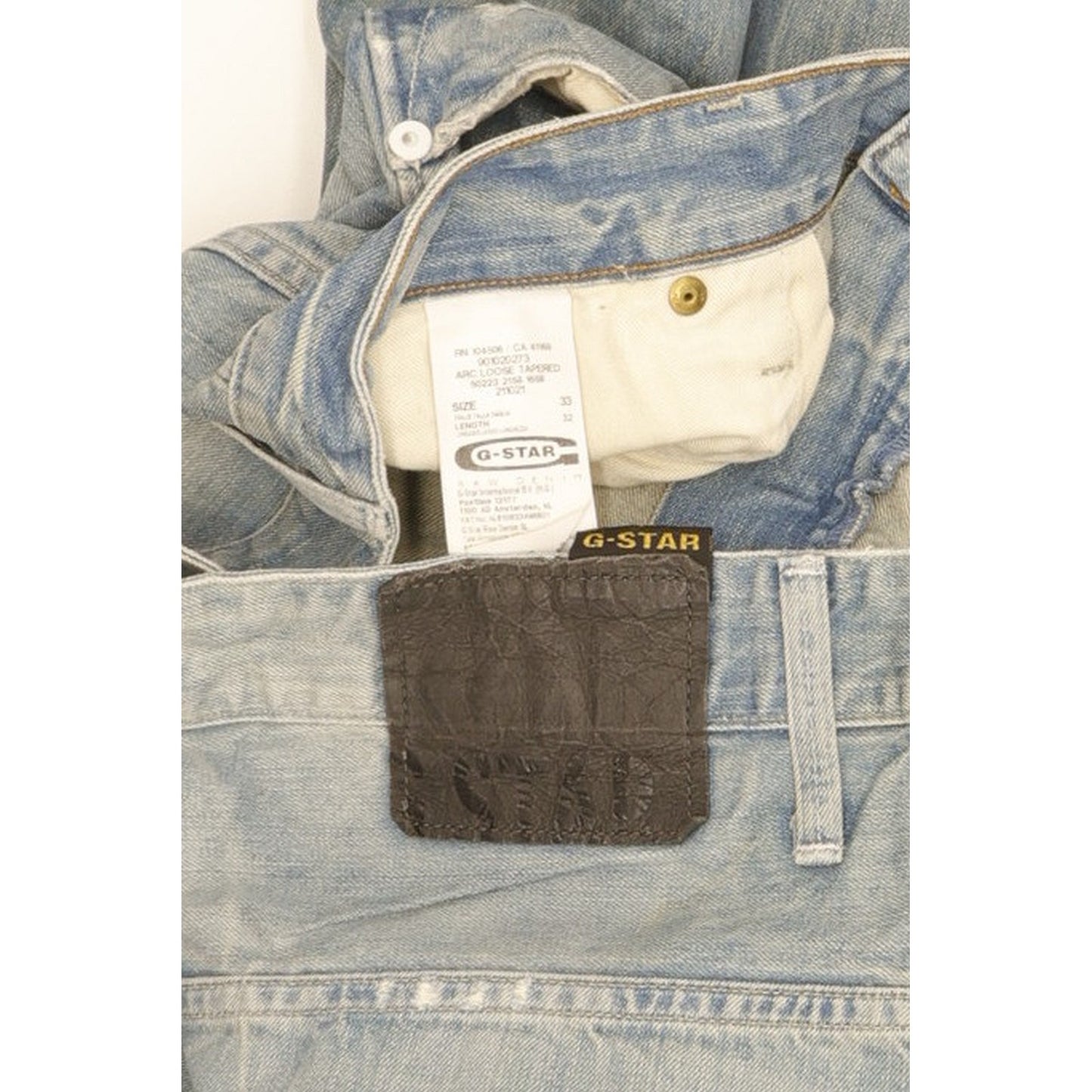 G-Star Arc Men Blue Tapered Loose Jeans W33 L32