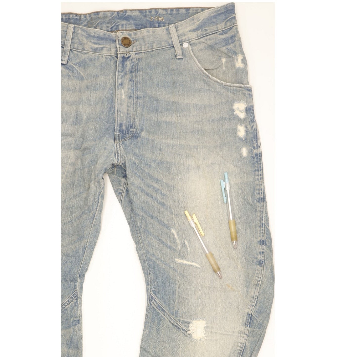 G-Star Arc Men Blue Tapered Loose Jeans W33 L32