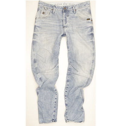 G-Star New Riley Men Blue Tapered Loose Jeans W33 L32