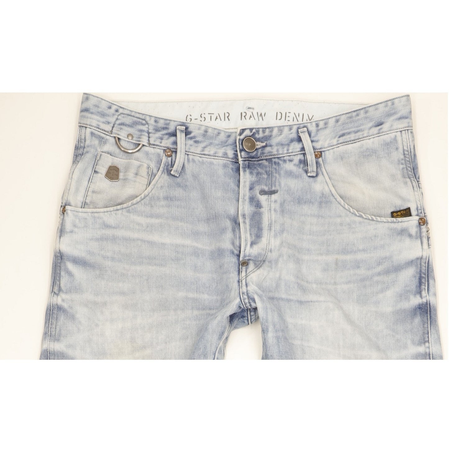 G-Star New Riley Men Blue Tapered Loose Jeans W33 L32