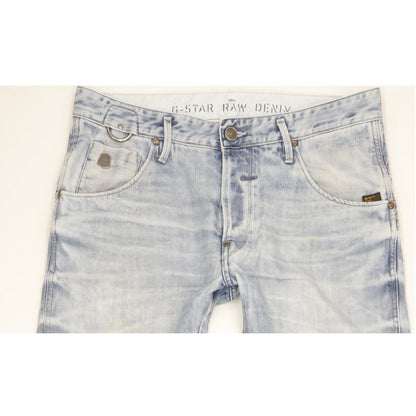 G-Star New Riley Men Blue Tapered Loose Jeans W33 L32