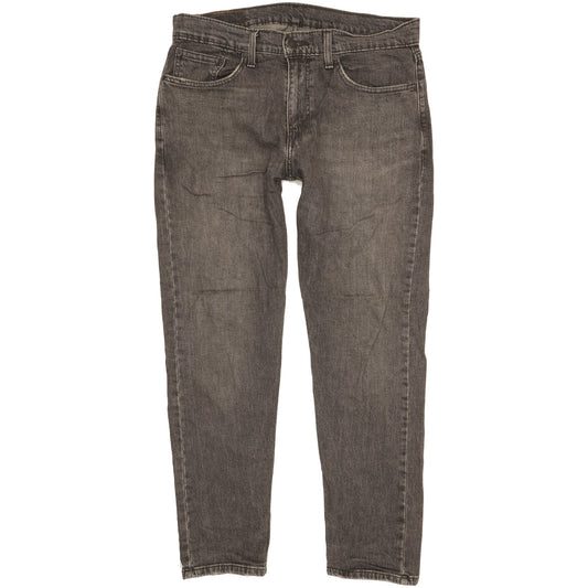 Levi's 502 Hi-Ball Men Black Tapered Regular Stretch Jeans W32 L29