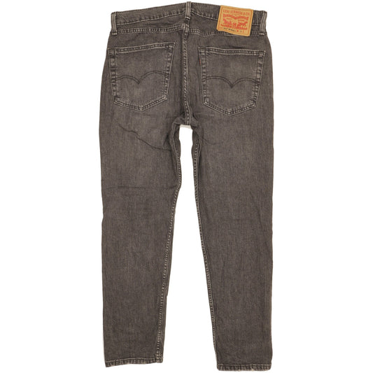 Levi's 502 Hi-Ball Men Black Tapered Regular Stretch Jeans W32 L29