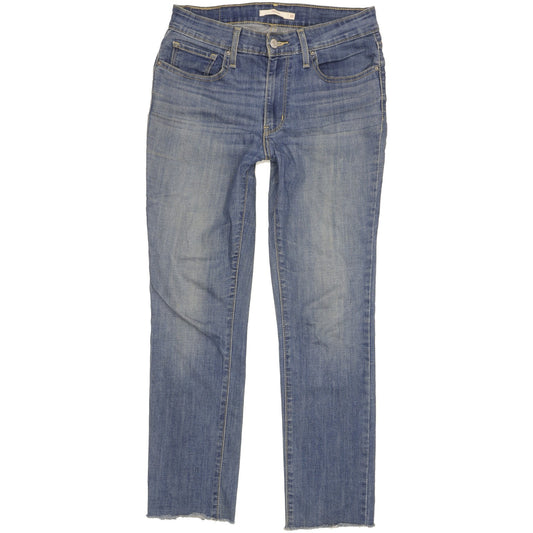 Levi's 712 Women Blue Straight Slim Jeans W30 L28