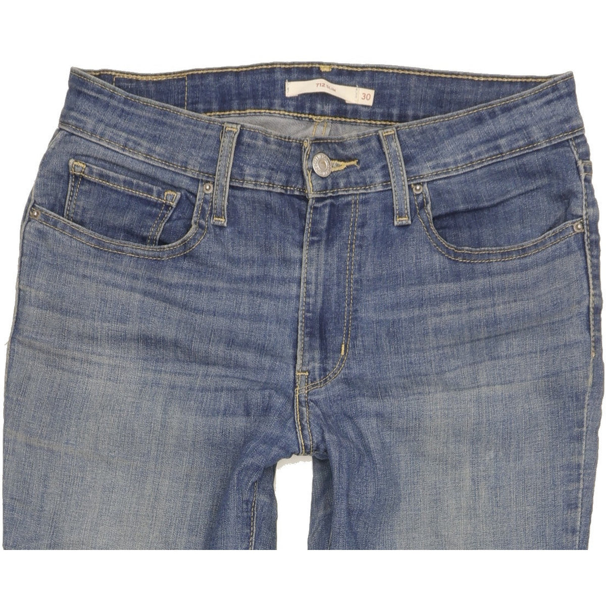 Levi's 712 Women Blue Straight Slim Jeans W30 L28