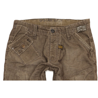 G-Star Elwood Men Brown Straight Regular Trousers W34 L34