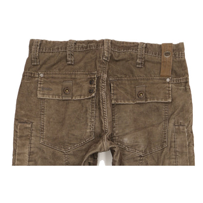 G-Star Elwood Men Brown Straight Regular Trousers W34 L34