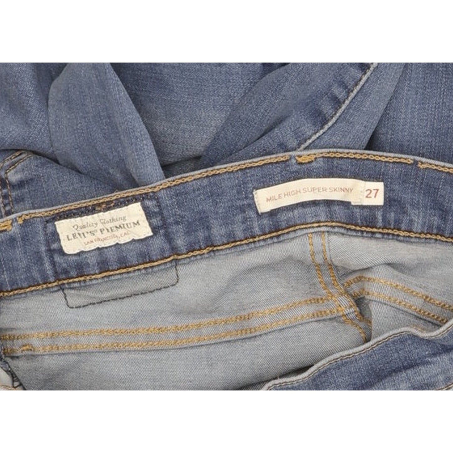 Levi's Mile Women Blue Skinny Slim Stretch Jeans W27 L24