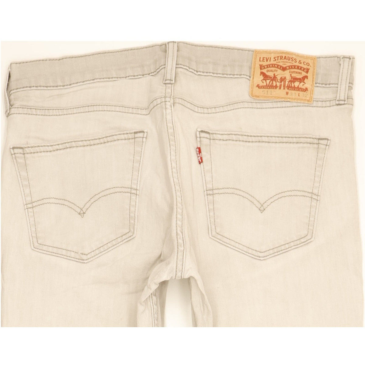 Levi's 511 Men Grey Straight Slim Jeans W33 L31