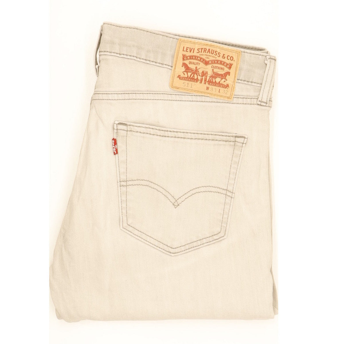 Levi's 511 Men Grey Straight Slim Jeans W33 L31